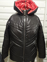 Куртка Svetlana 425 black-red - делук