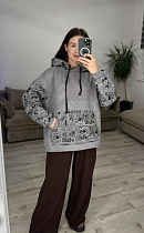 Худи S.Style 615 l.grey - делук