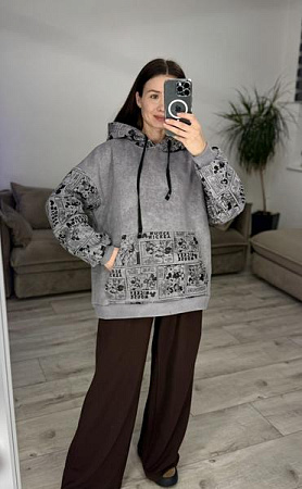 Худи S.Style 615 l.grey - делук