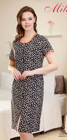 Халат Samo 01 black-orange - делук