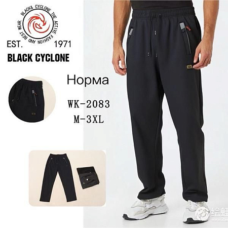 Штаны Спорт Giang 2083 black - делук