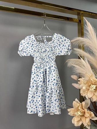 Платье Delfinka 550 white-blue - делук