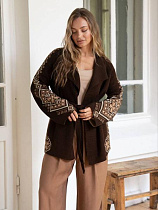 Кардиган Liza Brend 1104 brown - делук
