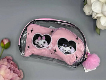 Косметичка Luna-Bag 25-491 black-pink - делук