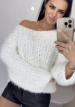 Свитер Lora LR996 white - делук