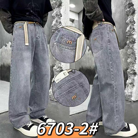 Джинсы God Baron 6703-2 l.blue - делук