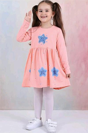 Платье Dino DN177 peach - делук