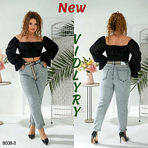 Джинсы Vidlyry 8008-3 l.grey - делук