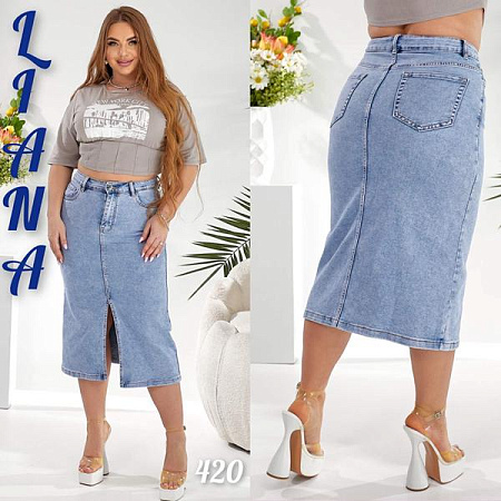 Юбка Liana Denim 420 l.blue - делук