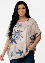 Футболка Levisha 26025 beige - делук