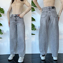 Джинсы Three Black Women TB48 grey - делук