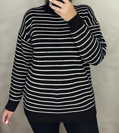 Свитер Elena&Vika 24007 black - делук