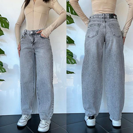 Джинсы Three Black Women TB48 grey - делук