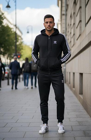Костюм Спорт Delviago DL1144 black - делук