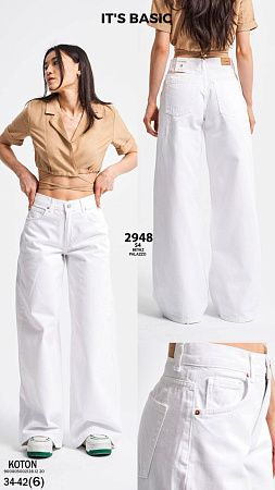 Джинсы Jeans Style 2948-S4 white - делук