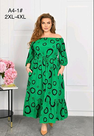 Платье Romeo Life A4-1 green - делук