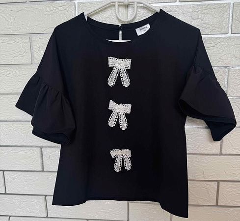 Блузка Moda School 8560 black - делук