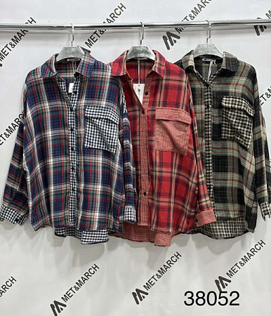 Рубашка Met&March 38052 navy - делук