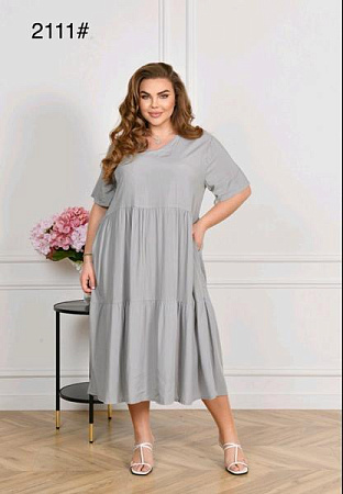 Платье Romeo Life 2111 grey - делук