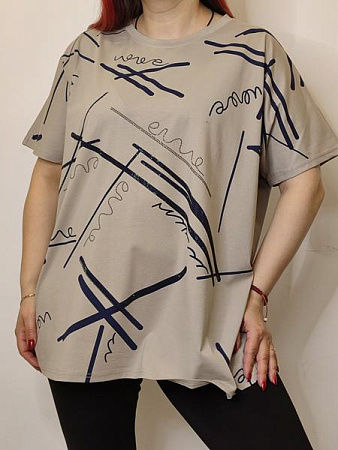 Футболка Kosta KS44 beige - делук