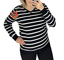 Свитер Levisha 24003 black-white - делук