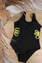 Купальник Sun&Sea M551 black-yellow - делук