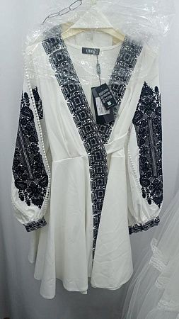 Платье Odis 843 white-balck - делук