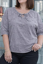 Блузка Levisha 26027 grey - делук