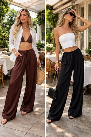 Штаны Arina 1717 black - делук