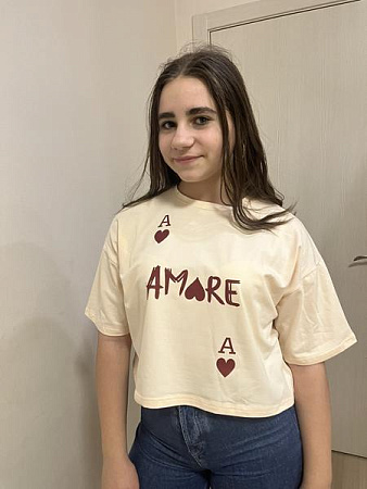 Футболка Moda School M483 beige - делук