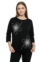 Свитер Fsn 6513 black - делук