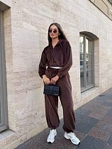 Костюм Спорт Arina 1652 brown - делук