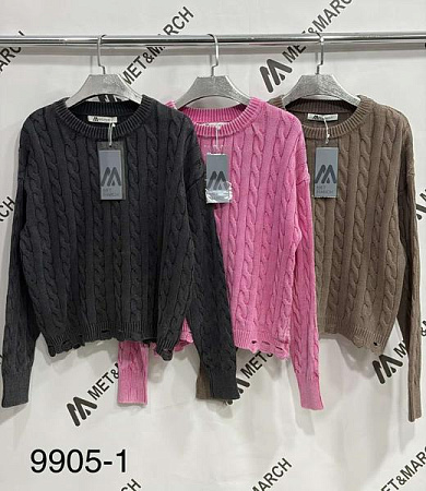 Свитер Met&March 9905-1 black - делук