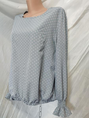 Блузка Galina 585-2 grey - делук
