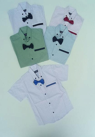 Рубашка Meloria 23-5335 white-l.blue - делук