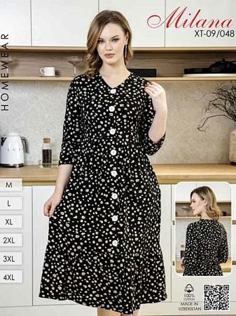 Халат Annet YT09-048 black - делук