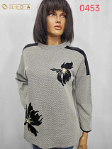 Свитер Lida 0453 grey - делук