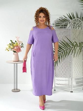 Платье Arina 2422 lilac - делук