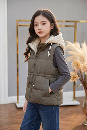 Жилетка Delfinka W33 khaki - делук