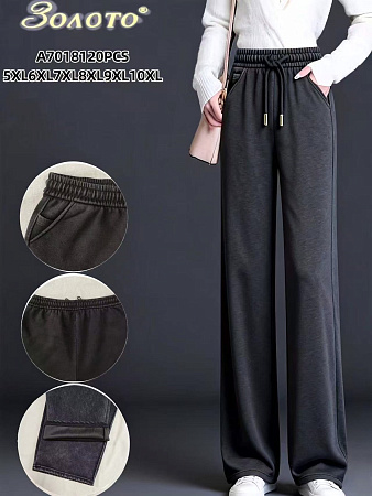 Штаны Аня 7018 black - делук