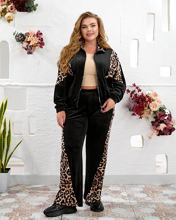 Костюм Спорт Seven Zikina 936 black-beige - делук