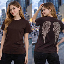 Футболка Karolina KR494 brown - делук