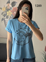 Футболка Fsn 1289 l.blue - делук