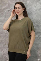 Футболка Julia JL1335 khaki - делук