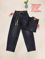 Джинсы Vanver F82208 d.grey - делук