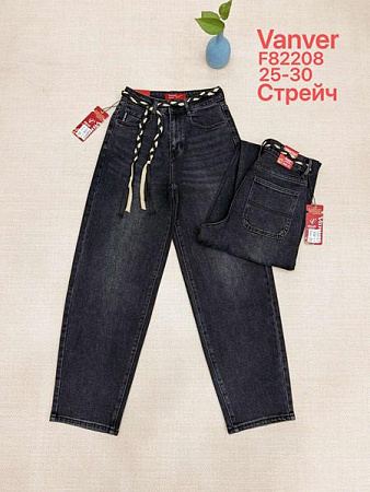 Джинсы Vanver F82208 d.grey - делук