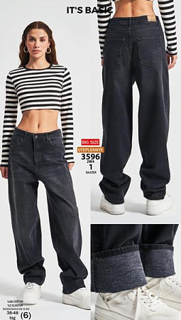 Джинсы Jeans Style 3596-1 d.grey - делук