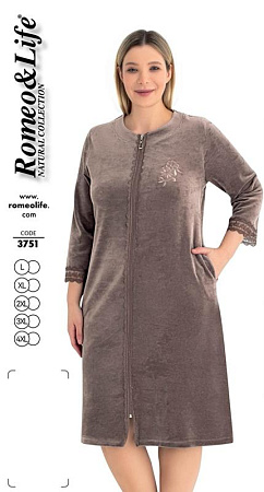 Халат Cotpark 3751 grey - делук