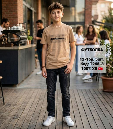 Футболка Ibambino T268-3 beige - делук