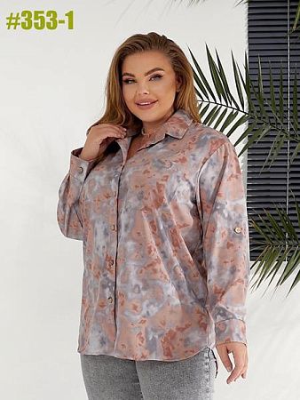 Рубашка Bat 353-1 beige - делук
